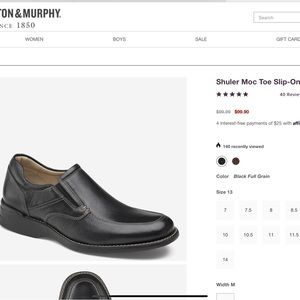 Men Johnston Murphy moccasins